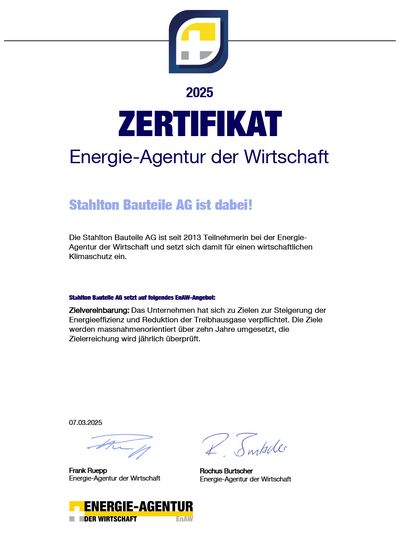 EnAW-Zertifikat 2025