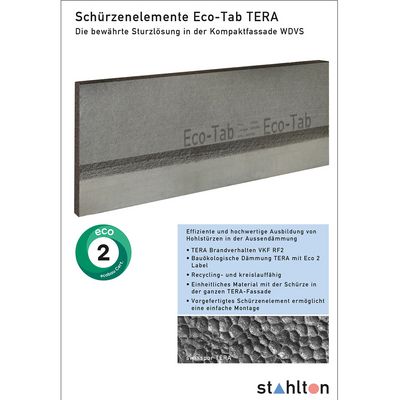 NEU: Flyer «Schürzen-elemente Eco-Tab TERA»