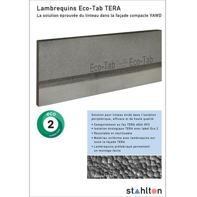 NOUVEAU: dépliant «Lambrequins Eco-Tab TERA»