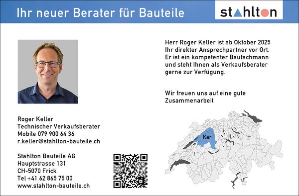 Neuer Technischer Verkaufsberater Teil-BE, Teil-SO