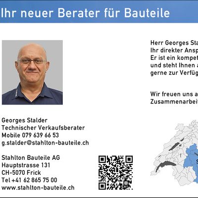 Neuer Technischer Verkaufsberater Teil-BE, Teil-VS