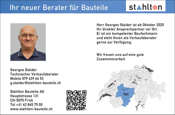 Neuer Technischer Verkaufsberater Teil-BE, Teil-VS